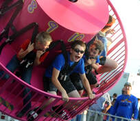 "Reckless" Ride at Boone County Pufferbilly Days Festival Carnival
